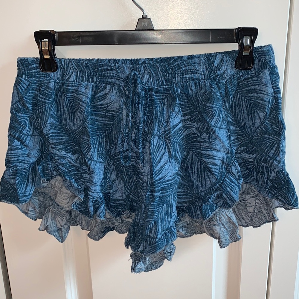 Honey Punch Palm-Print Shorts